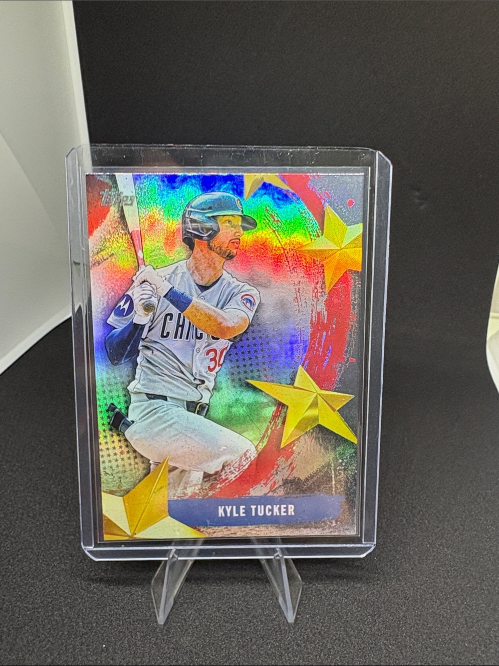 Topps Kyle Tucker Holographic Baseball Card Stars of MLB